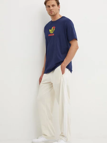 Kratka majica adidas Originals mornarsko modra
