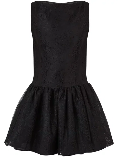 Cu peplum rochie mini Nina Ricci de costum negru