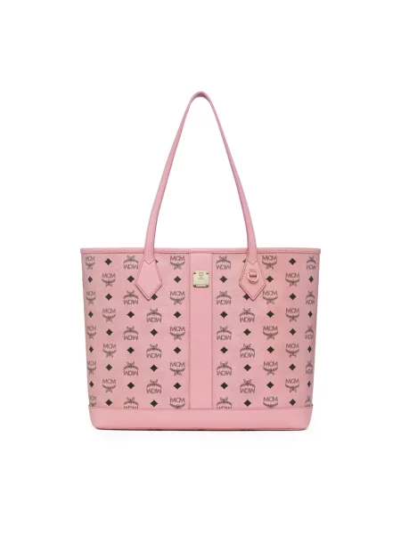 Mcm Torba Na Zakupy Liz Medium Z Woreczkiem rosa różowa