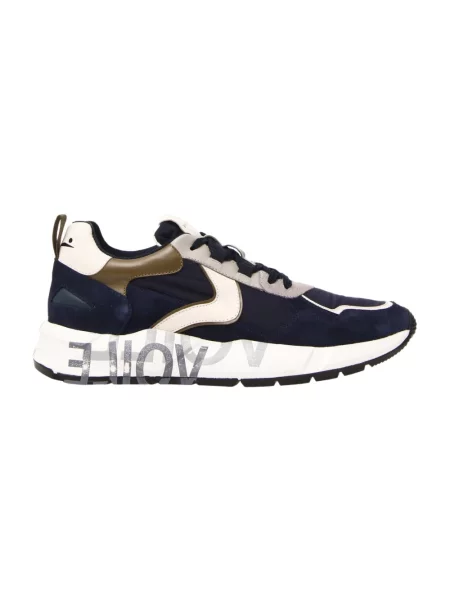 Sneakersy Voile Blanche skórzane niebieskie