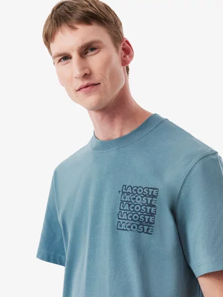 Футболка Lacoste голубая