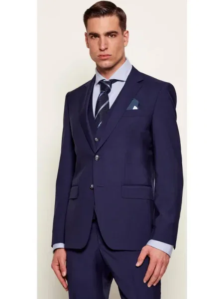 BOSS Sacou H-Huge bleumarin negru