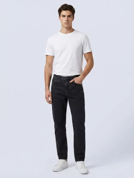 Прямі джинси LTB Jeans бавовна/еластан сірий