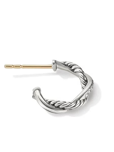Náušnice David Yurman stříbrné