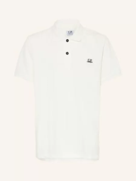 C.P. Company Piqué Polokošile bílá