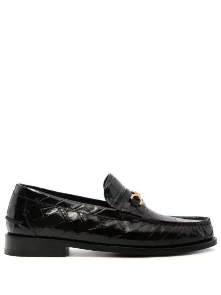 Pantofi loafer Versace din piele negru