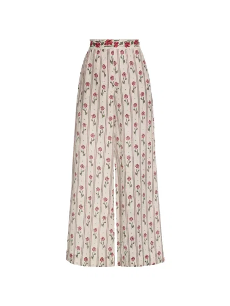 Pantaloni Agua By Agua Bendita cu model floral cu imagine
