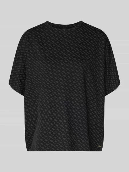 BOSS T-shirt piżamowy z lyocellu B Logo_T-Shirt czarna
