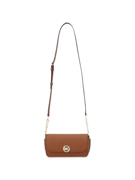 Geantă shopper Michael Michael Kors din piele cu volane verde