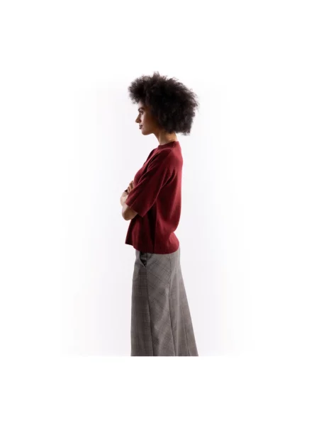 Sweter Marella wełniany czerwony