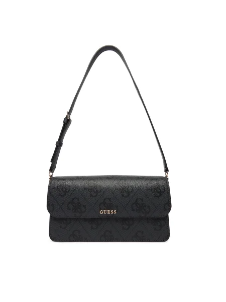 Дамска чанта Guess Sadie Сив черно