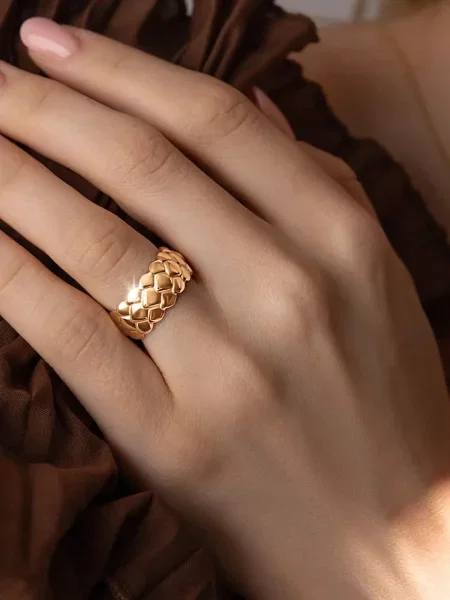 Позолочений перстень Lilou Snake