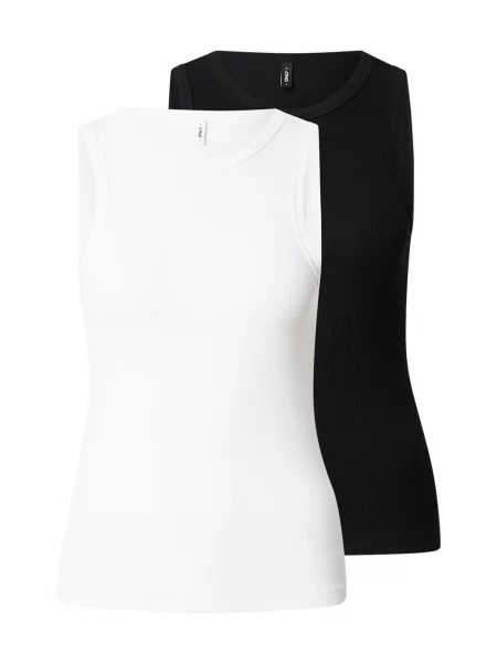 ONLY Top ONLSALLY negru alb