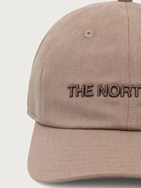 The North Face kapa s šiltom z bombažem Norm rjava