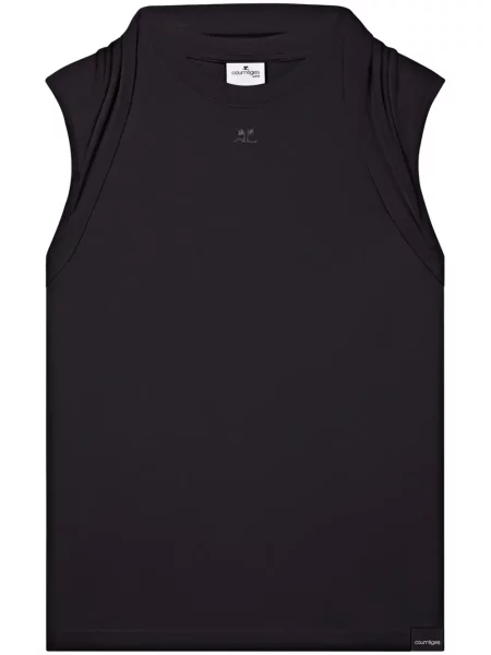 Cămașă Courreges drapată negru
