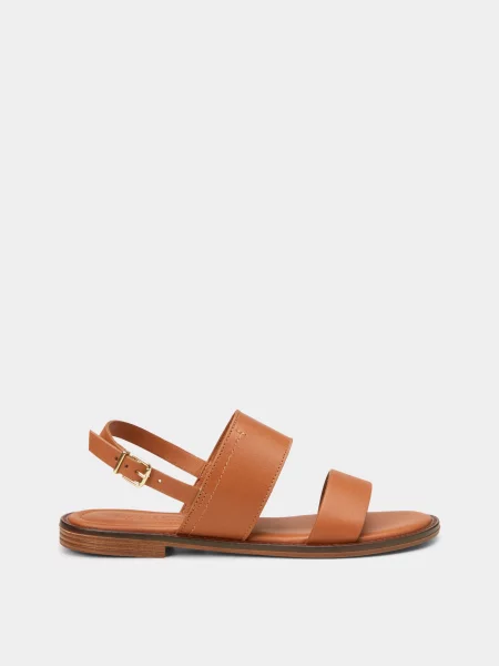 Кожаное поло Marc O'polo коричневое