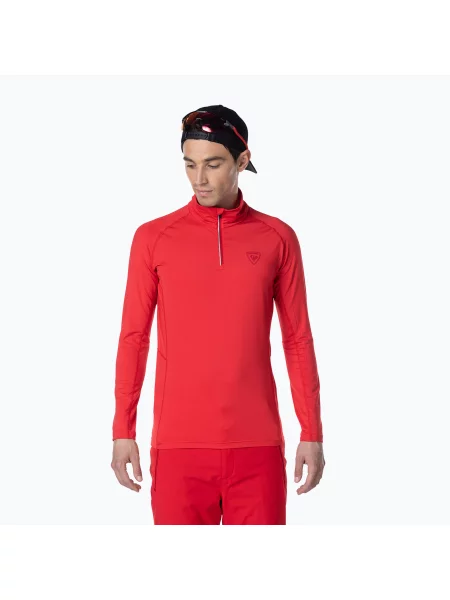 Férfi termoaktív pulóver Rossignol Classique Zip sports red Classique Zip piros