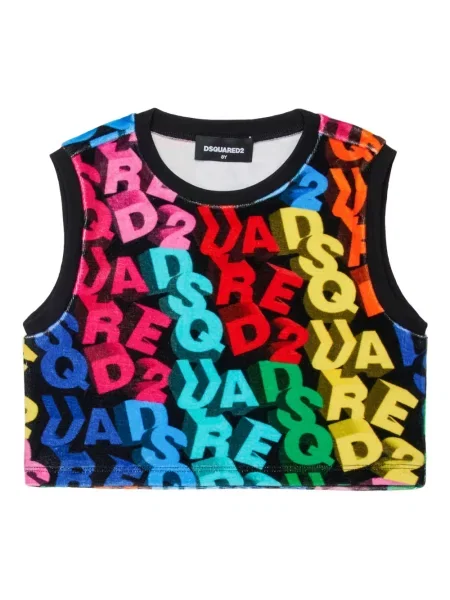 Top dziecięcy Dsquared2 czarny