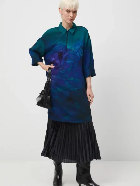 Medicine sukienka multicolor midi oversize