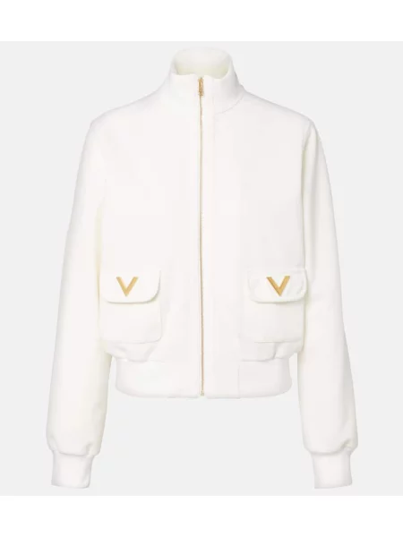 Bluza Valentino z dżerseju biała