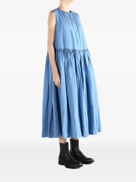 Sukienka midi Casey Casey do kolan garniturowa niebieska