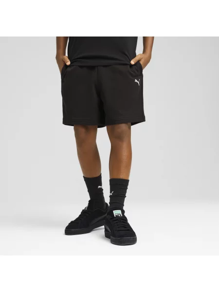 PUMA Młodzieżowe szorty Wardrobe Essentials o luźnym kroju Akcesoria czarny