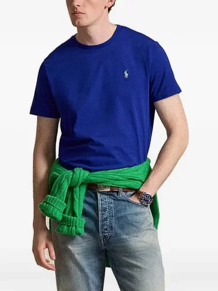 Gulerat tricou polo Polo Ralph Lauren cu decolteu în V fără mâneci maro