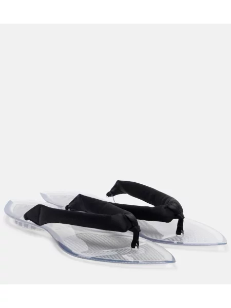 Chiloți tanga Alaïa din satin