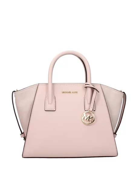 Pandantiv Michael Kors din piele cu autograf roz