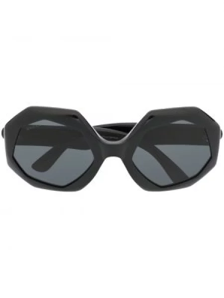 Ochelari de soare Gucci Eyewear cu imprimeu geometric negru