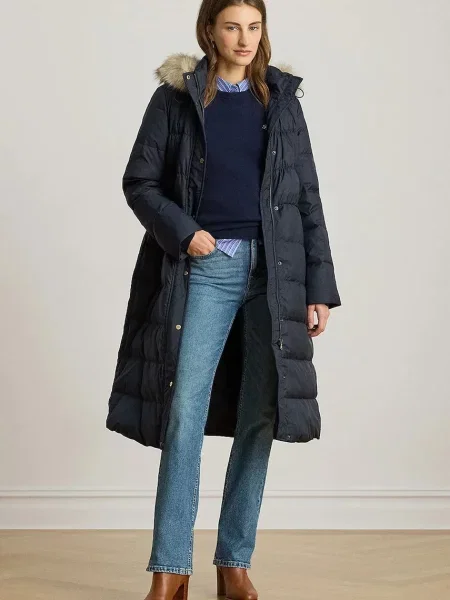 Lauren Ralph Lauren kurtka puchowa przejściowa granatowy