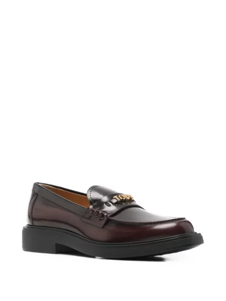 Bőr loafer Tod's autogrammal barna