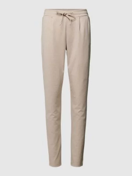 Spodnie dresowe z tunelem model ‘KATE’ Ichi beżowe