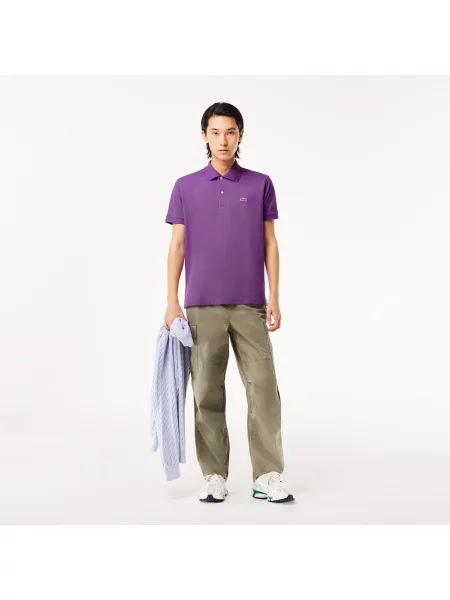 Lacoste Koszulka Polo Classic Fit fioletowy