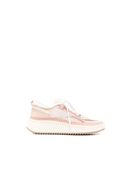 Sneakersy Chloe Nama skórzane różowe