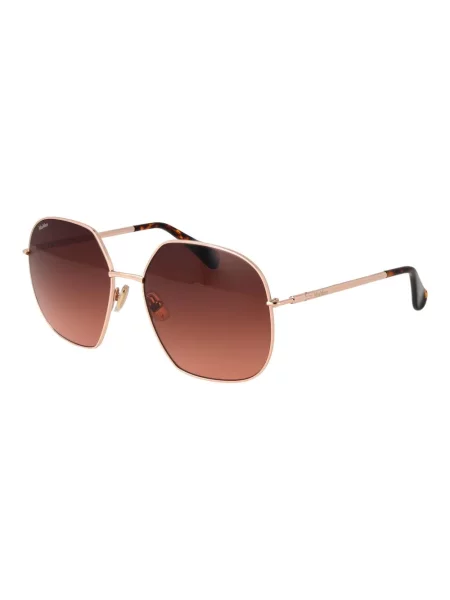Okulary przeciwsłoneczne Max Mara gradientowe żółte