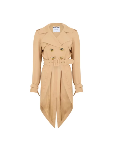 Płaszcz Moschino dwurzędowy beżowy
