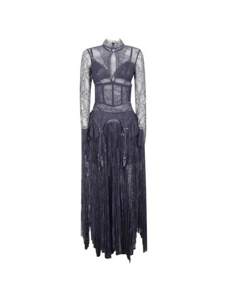 Rochie maxi Zimmermann din dantelă albastru