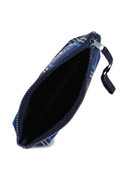 Καρό clutch Mc2 Saint Barth με σχέδιο μπλε