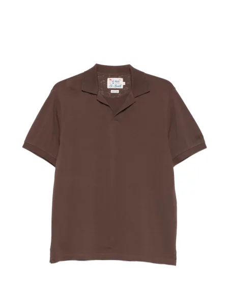 Tricou polo Mc2 Saint Barth scurt maro