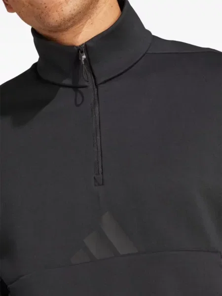 Prugaste struk jogger hlače Adidas s printom ružičasta