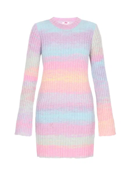 Purple Knit Jumper Dress Pastel Lavender Mock Neck Sweater Dress  PinkBlush