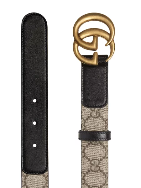 Diržu apjuostas diržas Gucci su sagtimis juoda