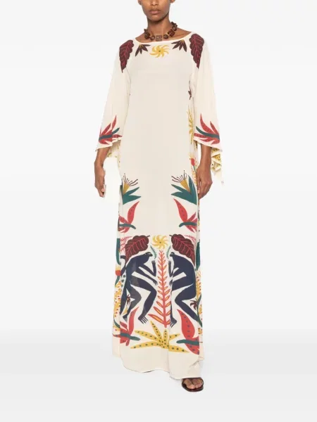 Lung rochie maxi Etro cu mâneci lungi