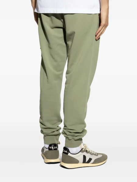 Pantaloni Stone Island cu strasuri verde