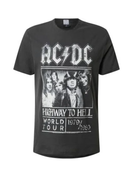 AMPLIFIED Tricou ACDC HIGHWAY TO HELL închis gri
