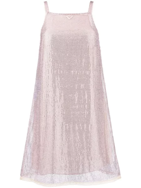 Rochie Prada plasă roz