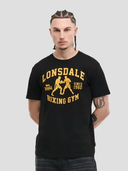 LONSDALE Tričko Thewles žltá čierna