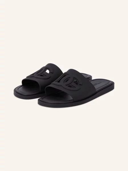 Dolce & Gabbana Pantofle S Výřezy černá