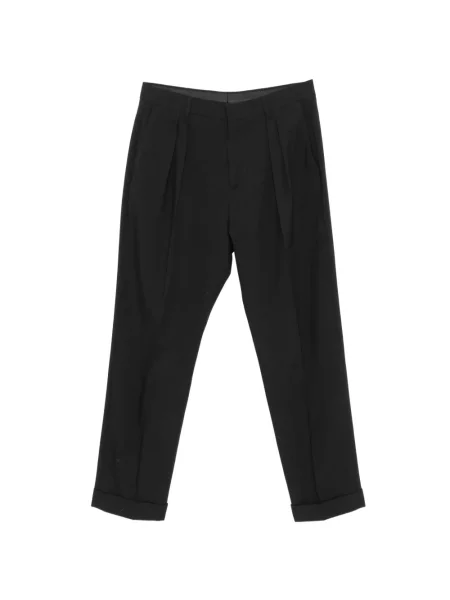 Pantaloni Paul Smith de lână plisate negru